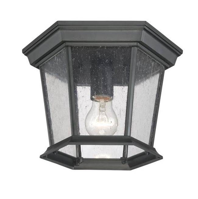 Trans Globe Lighting 4907 BK Outdoor Angelus 6.5 Flushmount Lantern Black