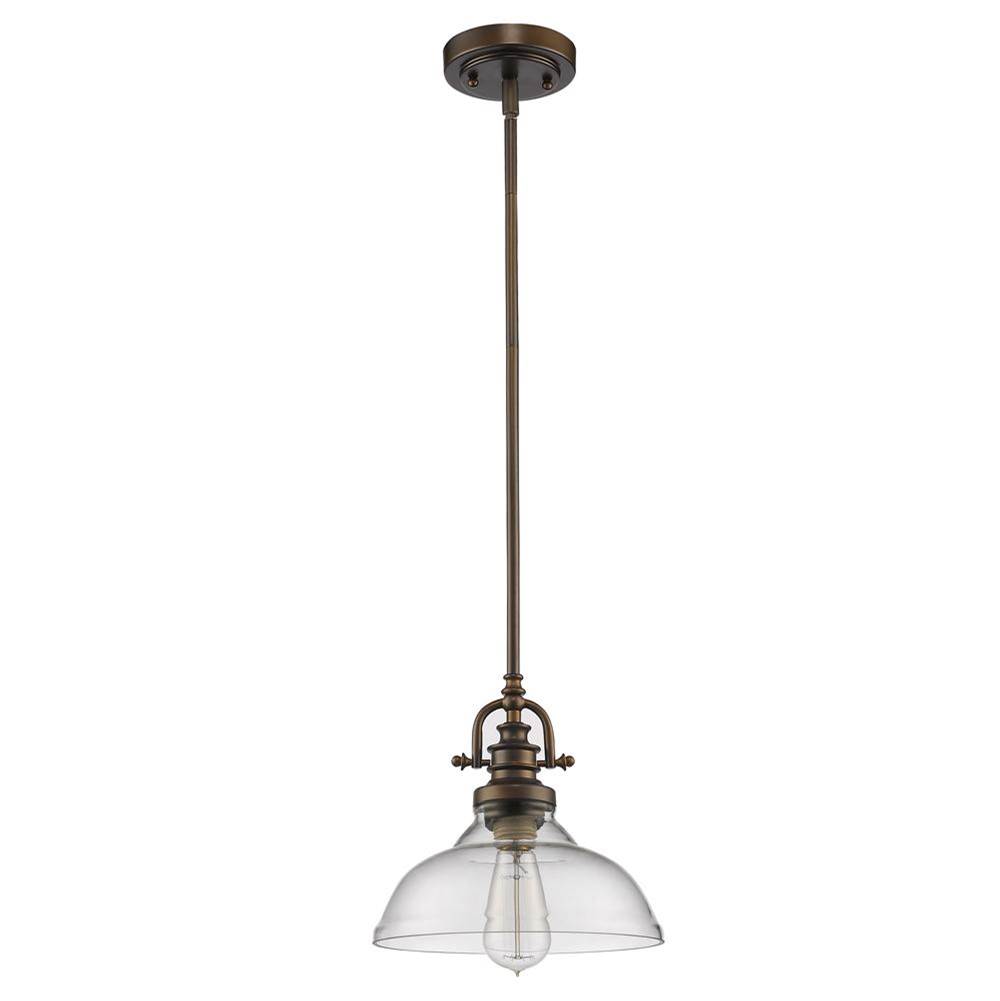 Acclaim Lighting Virginia 1-Light Oil-Rubbed Bronze Pendant With Clear Glass Shade