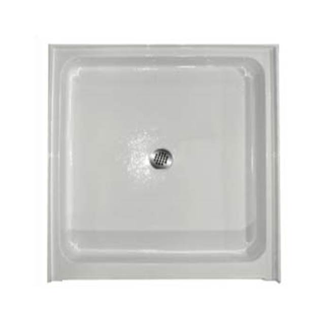 Aquarius Bathware 42'' Thermal Cast Acrylic shower pan with 6'' threshold. (AB 4242)