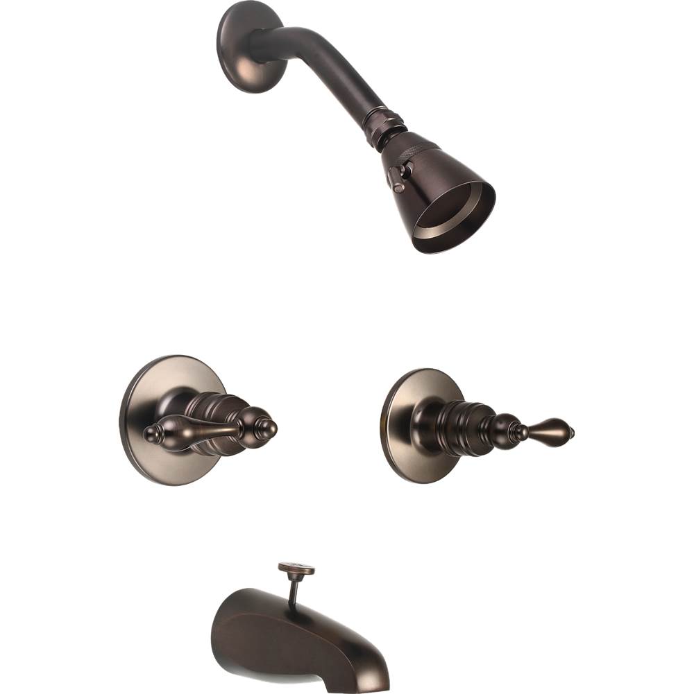 Banner Faucets Two Lever Handle Brass Tub And Shower Faucet