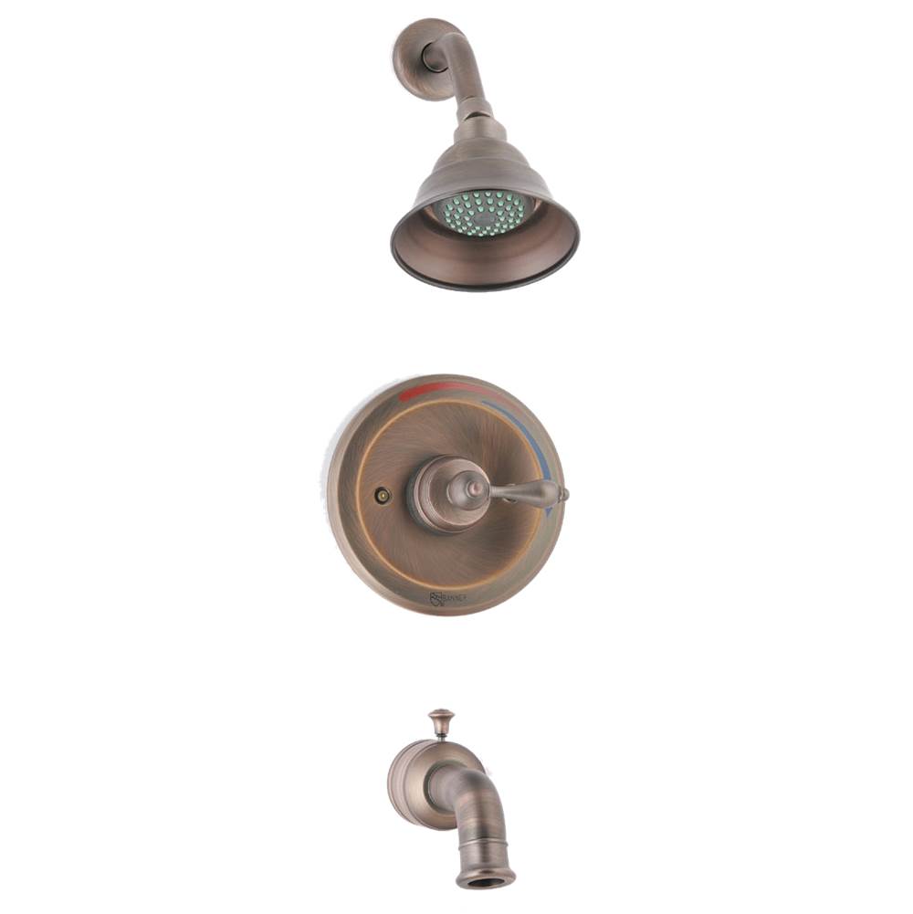 Banner Faucets Vintage Series Single Lever Handle Pressure Balance Brass Tub And Shower Faucet