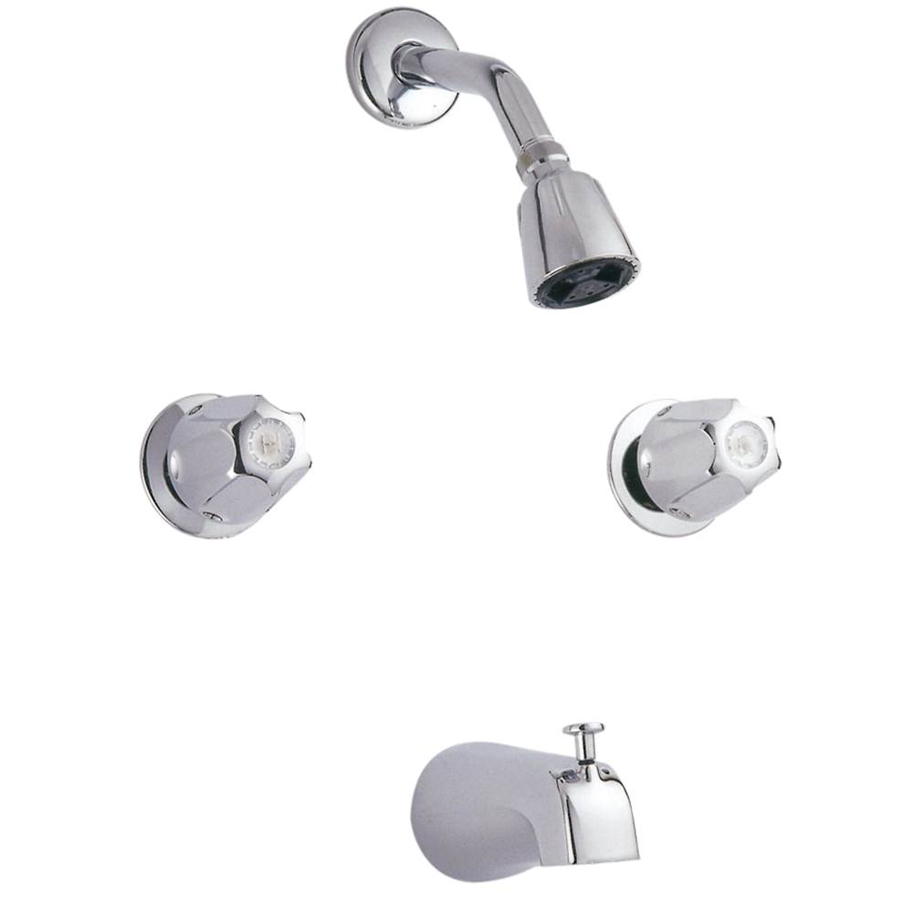 Banner Faucets Liberty Series Two Metal Handle Tub And Shower Faucet