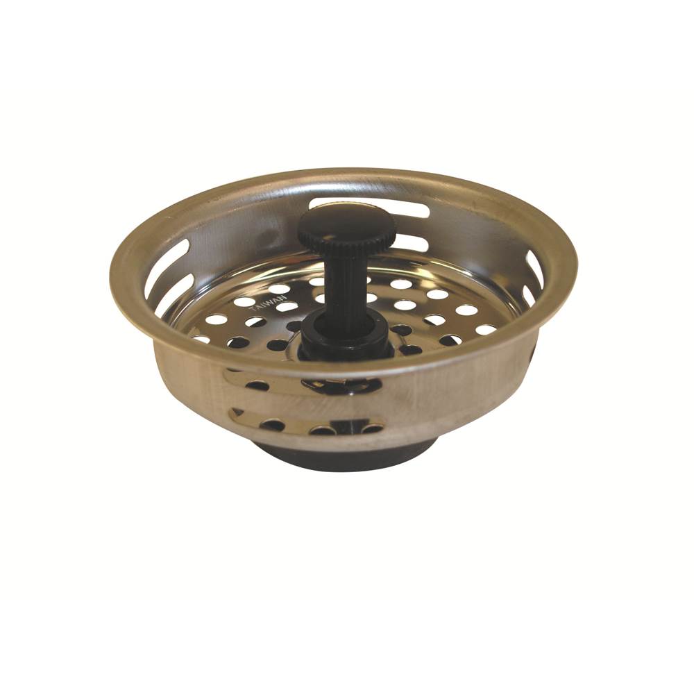 Braxton Harris Adjustable Post Replacement Basket Strainer- Stainless Steal