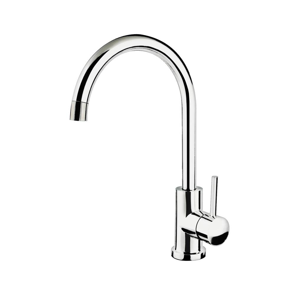 Cahaba Designs Gooseneck Single Handle Bar Faucet in Chrome