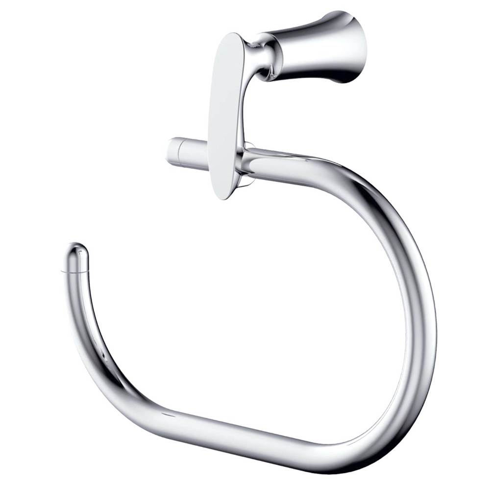 Compass Manufacturing Aegean Polished Chrome Towel Ring