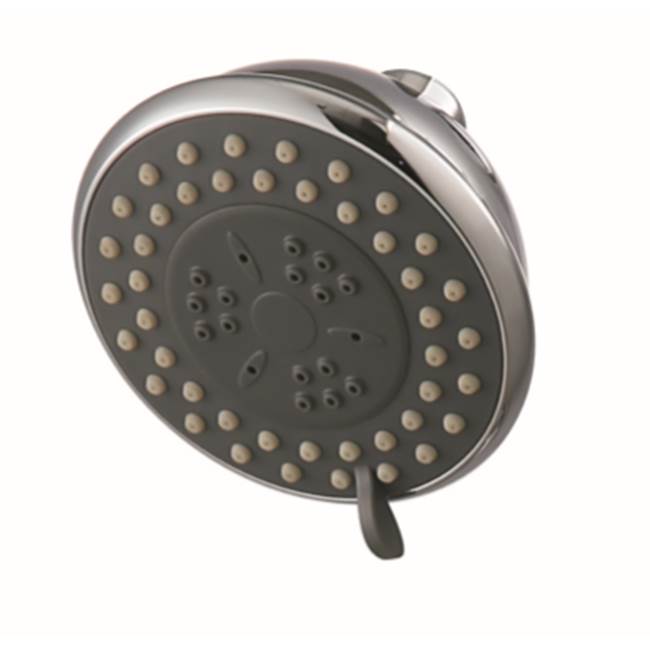 Compass Manufacturing Noble 3 Function Showerhead, Chrome, 1.5Gpm