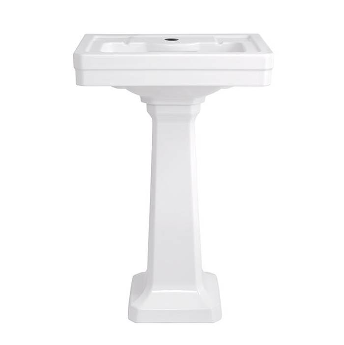 DXV Fitzgerald® Pedestal Sink Top, 3-Hole with Pedestal Leg