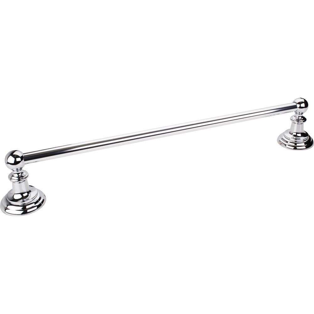 Hardware Resources Fairview Polished Chrome 24'' Single Towel Bar - Contractor Packed