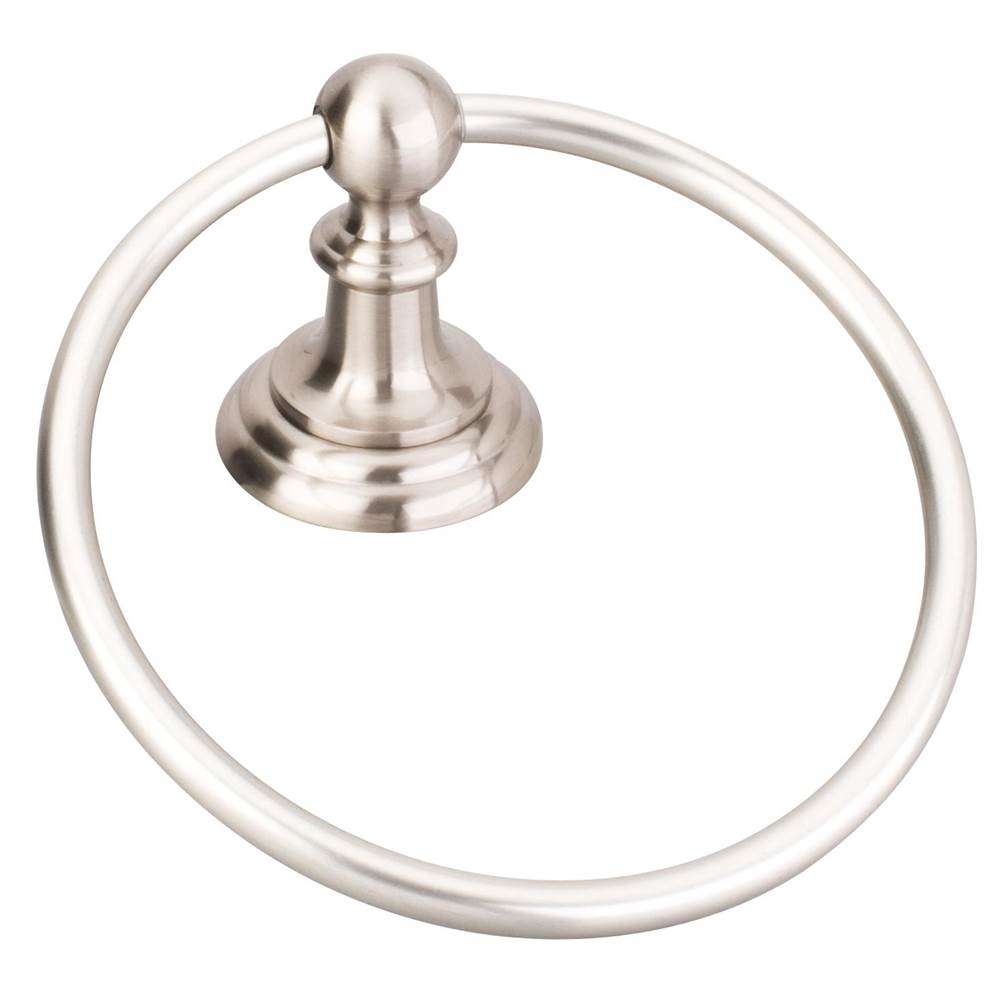 Hardware Resources Fairview Satin Nickel Towel Ring - Retail Packaged