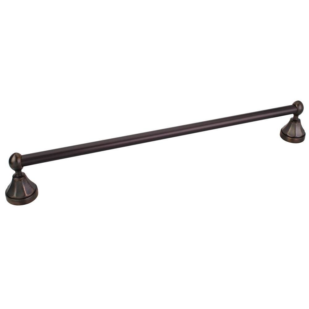 Hardware Resources Newbury Brushed Oil Rubbed Bronze 18'' Single Towel Bar - Retail Packaged