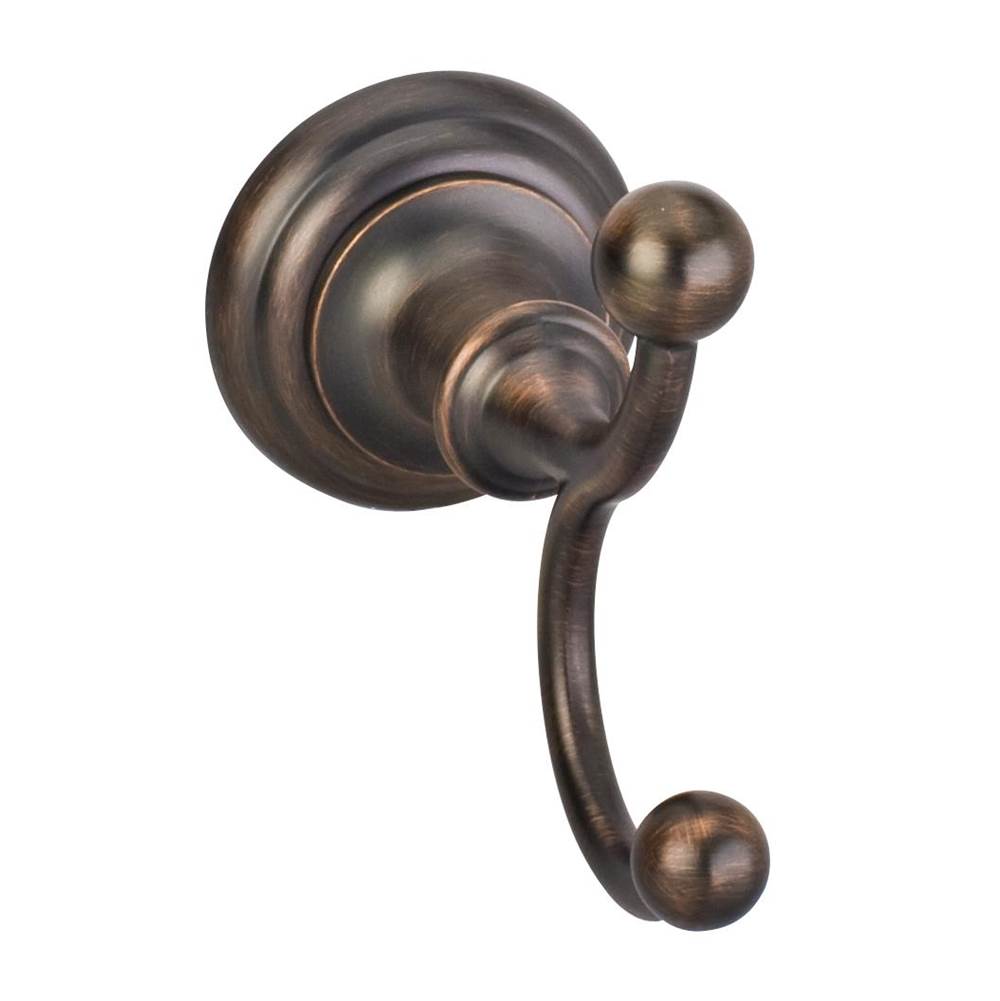 Hardware Resources Fairview Brushed Oil Rubbed Bronze Double Robe Hook - Retail Packaged