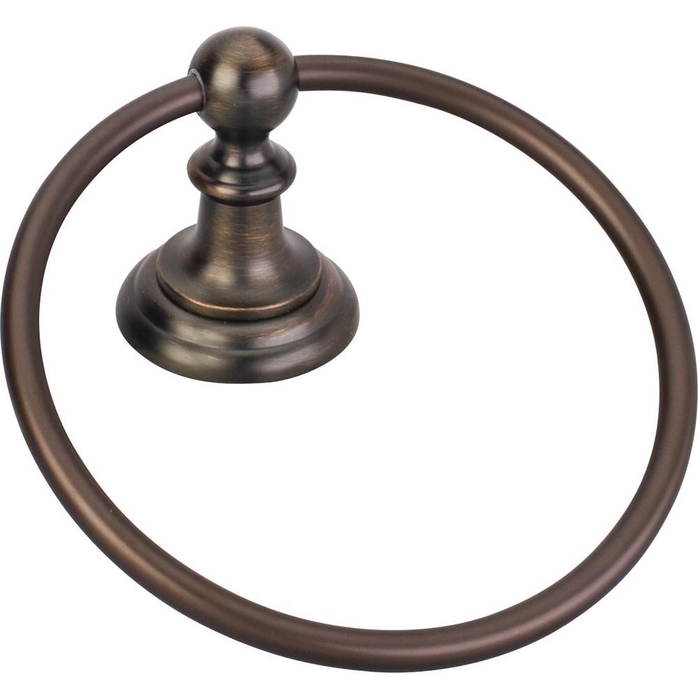 Hardware Resources Fairview Brushed Oil Rubbed Bronze Towel Ring - Retail Packaged