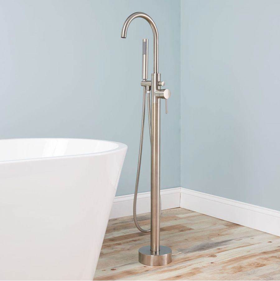 Maidstone Contemporary Freestanding Faucet - Gooseneck