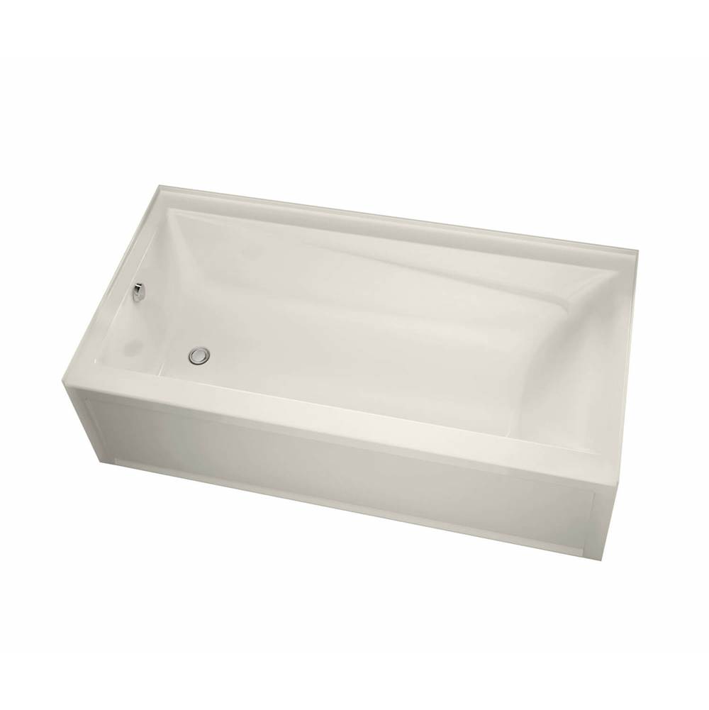 Maax Exhibit IFS 65.875 in. x 32 in. Alcove Bathtub with Aeroeffect System Right Drain in Biscuit