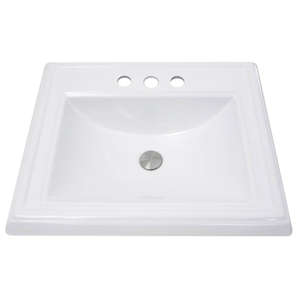 Nantucket Sinks 23 Inch Rectangular Drop-In Ceramic Vanity Sink