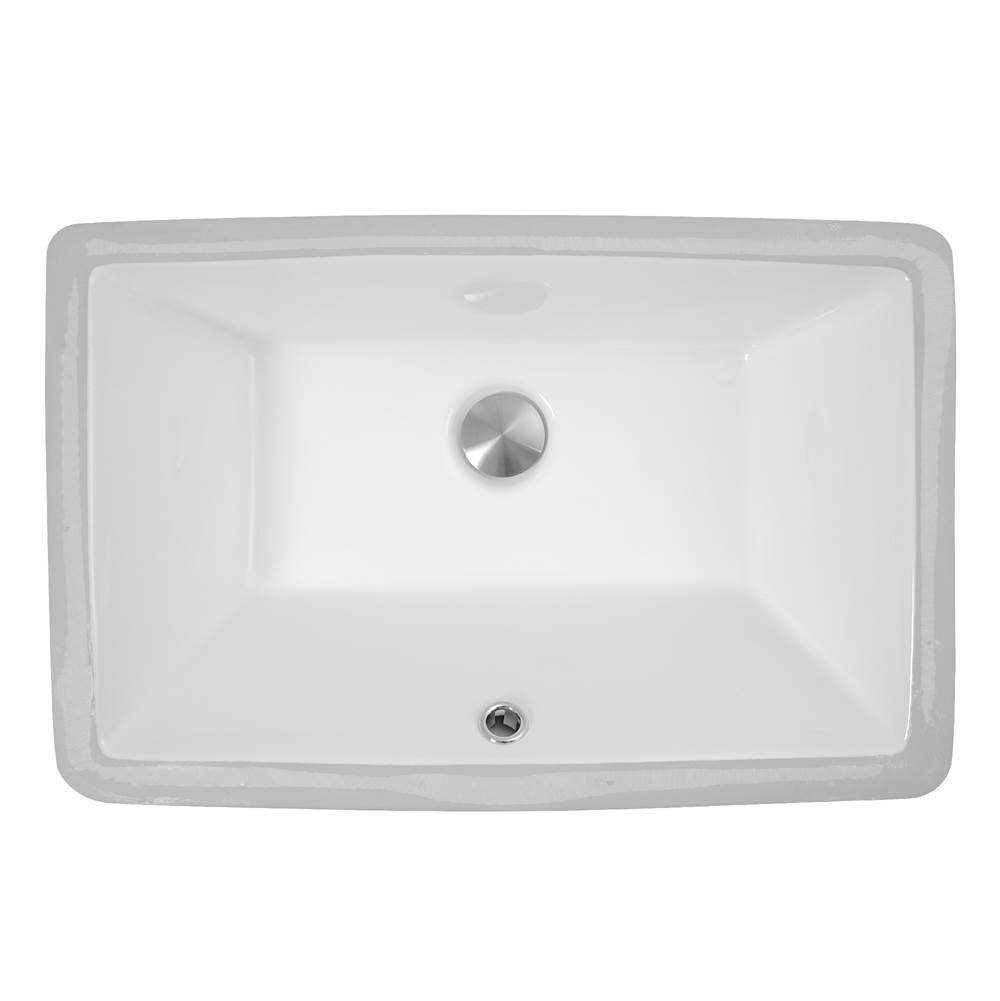 Nantucket Sinks 19 Inch X 11 Inch Undermount Ceramic Sink In White