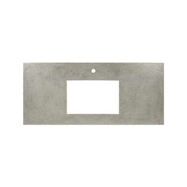 Native Trails 30'' Native Stone Vanity Top in Ash- Rectangle with Single Hole Cutout
