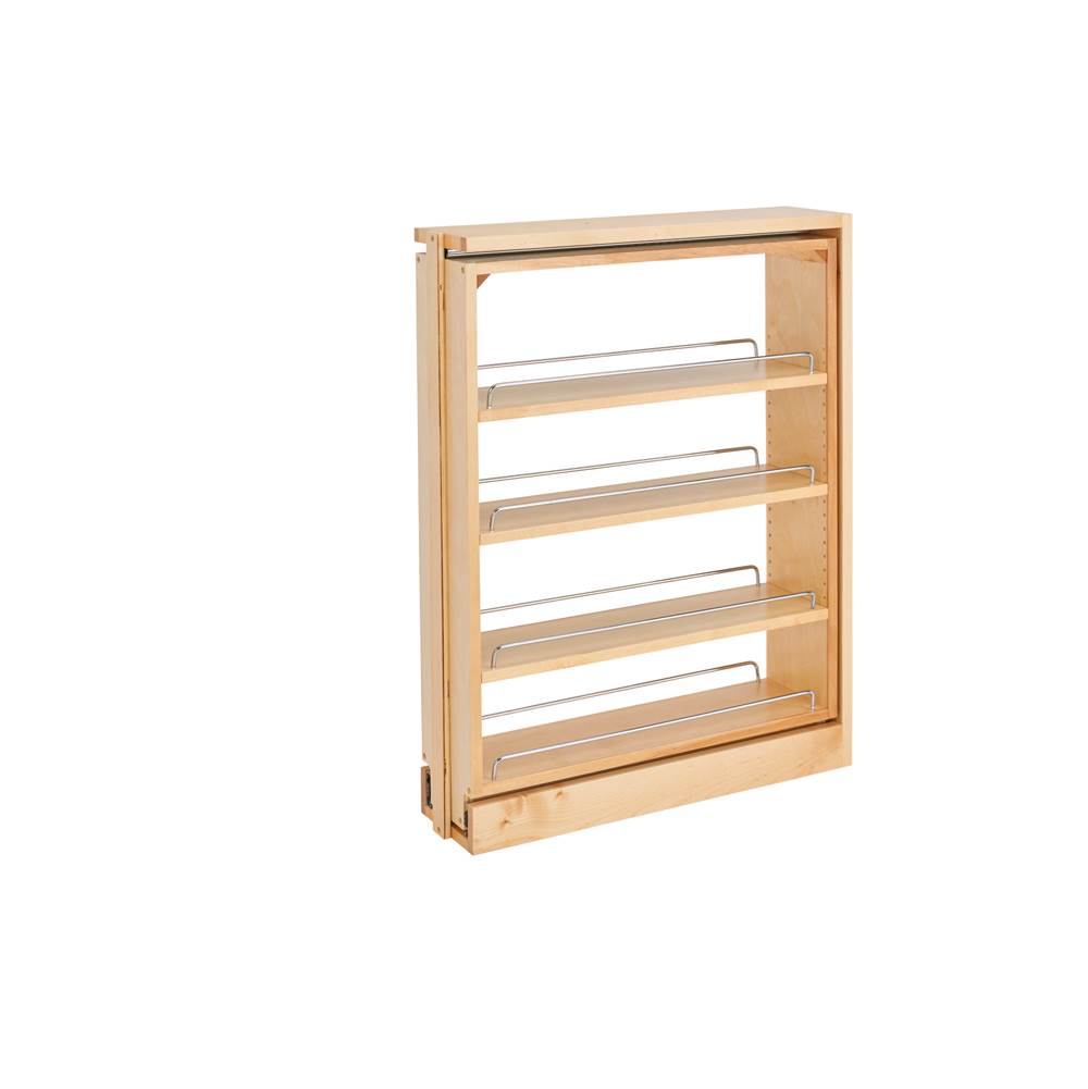 Rev-A-Shelf Wood Base Filler Pull Out Organizer for New Kitchen Applications w/ BB Soft Close