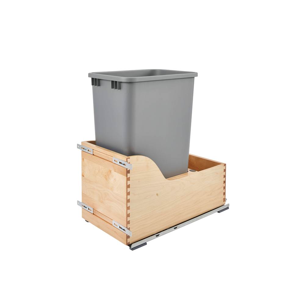 Rev-A-Shelf Wood Pull Out Trash/Waste Container w/Soft Close