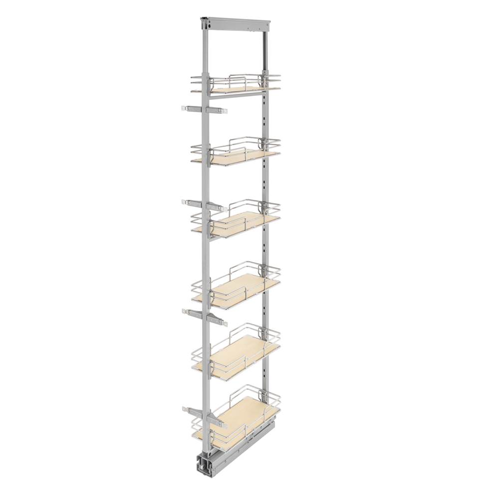 Rev-A-Shelf Adjustable Solid Surface Pantry System for Tall Pantry Cabinets