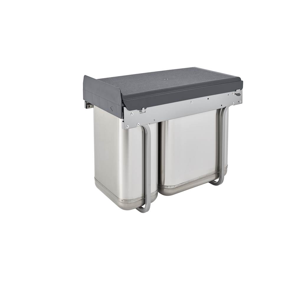 Rev-A-Shelf Stainless Steel Undersink Double Waste Container