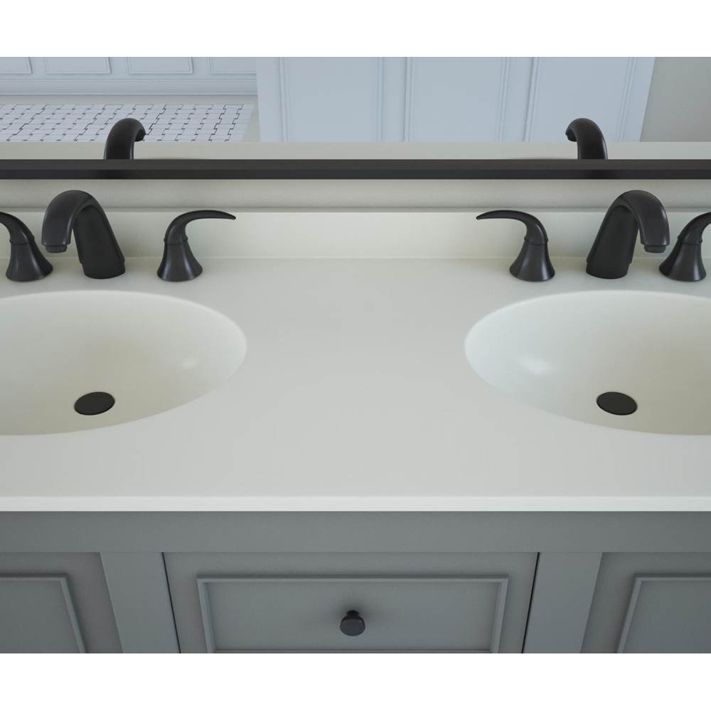 Swan CH2B2273 Chesapeake 22 x 73 Double Bowl Vanity Top in Bisque