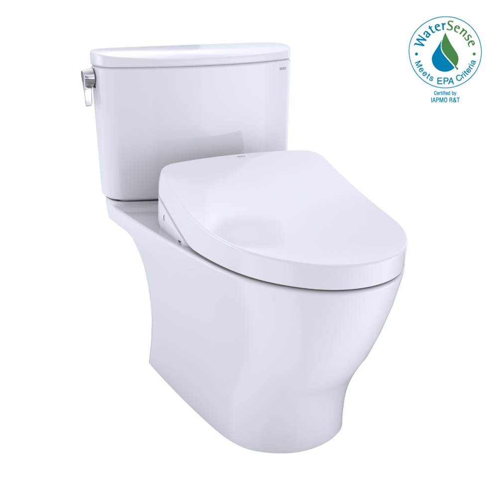 TOTO Toto® Washlet®+ Nexus® Two-Piece Elongated 1.28 Gpf Toilet With S500E Contemporary Bidet Seat, Cotton White